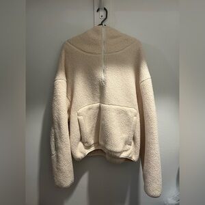 Elegant Cream Teddy Jacket